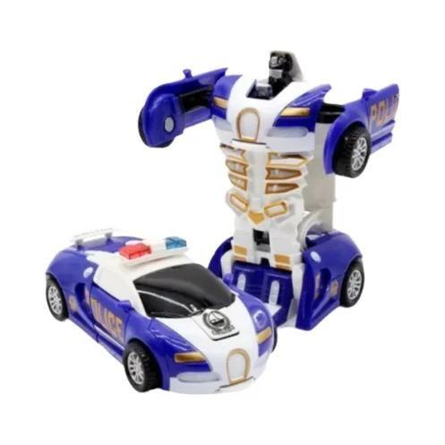 Imagem de Mini Carro Robô 2 em 1 para Meninos - Transformação Automática - Brinquedo Diecast