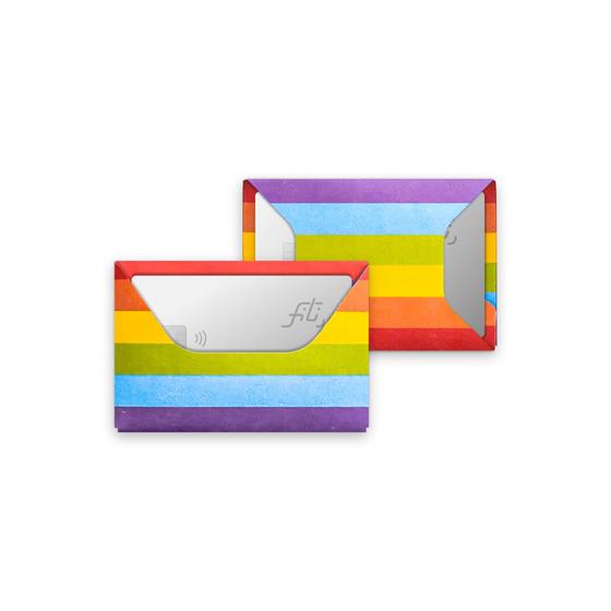 Imagem de Mini Carteira Prática Lavável ABA Bandeira LGBTI