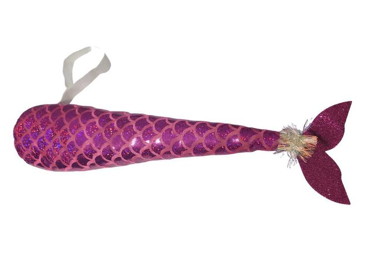 Imagem de Mini cauda de sereia infantil com elástico para cintura- 32cm