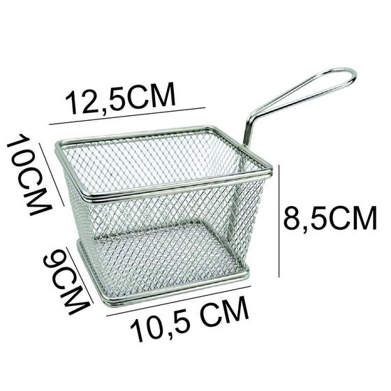 Mini Cesto Em Inox Para Batata Frita Porções Frangos Churros - CLINK Menor preço em Mini Cesto Em Inox Para Batata Frita Porções Frangos Churros - CLINK