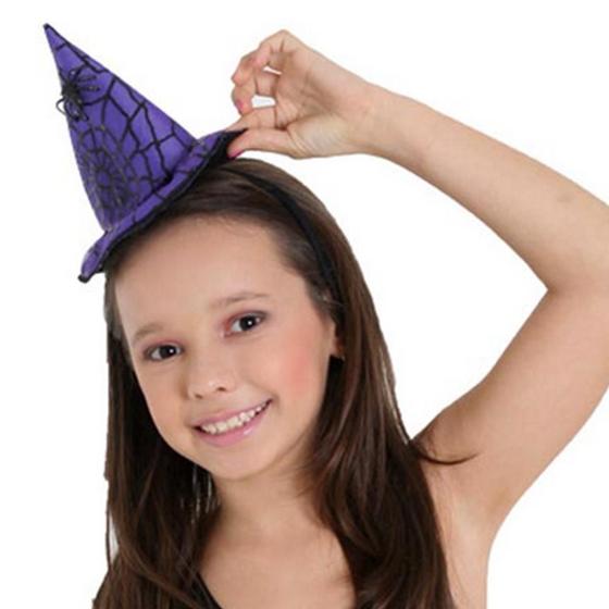 Imagem de Mini Chapéu Estampado Laranja / Roxo - Halloween