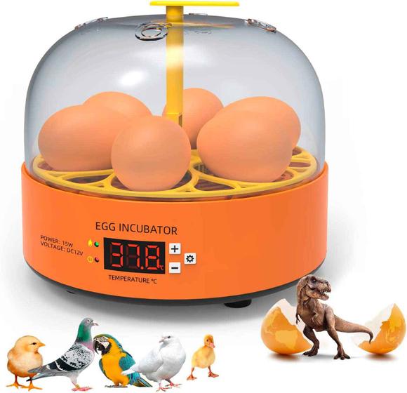 Imagem de Mini Chocadeira Incubadora Lorben Bivolt Semiautomática até 6 Ovos Galinha Pato Codorna GT6054