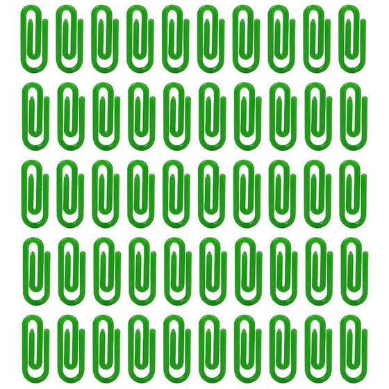 Imagem de Mini Clips 25mm Verde Bandeira Prendedor De Papel - 500 Unidades