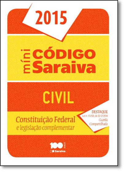 Imagem de Mini Código Saraiva Civil 2015: Constituição Federal
