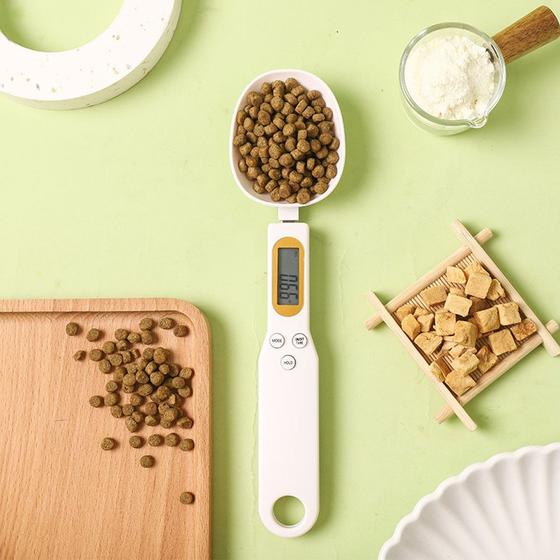 Imagem de Mini comida colher de medição de peso lavável display digital café chá colher de açúcar escala colher de peso líquido pa