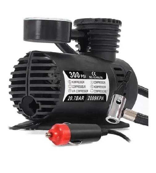 Mini Compressor De Ar 12v Carro Moto 300 Psi Pneu Portátil Menor preço em Mini Compressor De Ar 12v Carro Moto 300 Psi Pneu Portátil