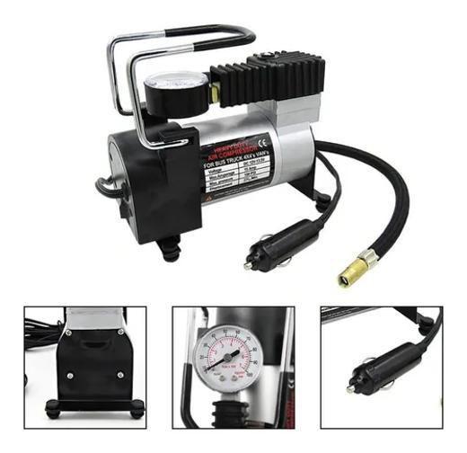 Imagem de Mini Compressor De Ar 12V Pneu Carro Moto Bicicleta Portátil