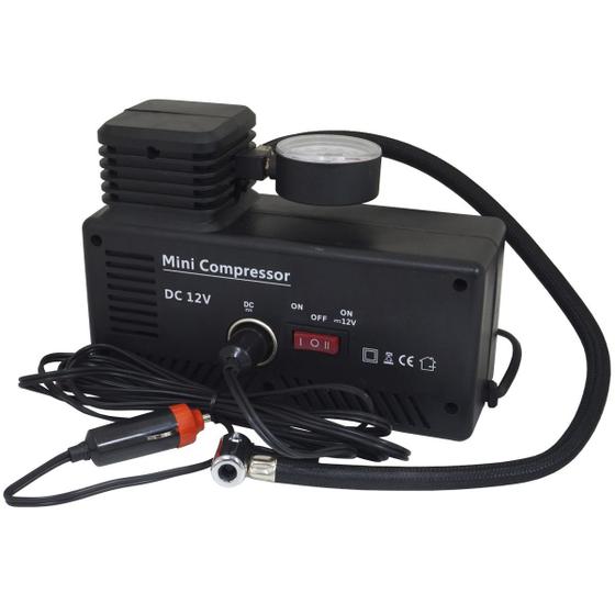 Imagem de Mini Compressor de Ar Automotivo Elétrico 2 em 1 Portátil 12V 220V 300 Psi Importway IWMCAE-300300