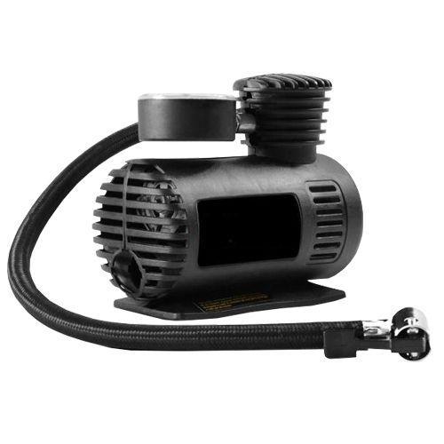 Imagem de Mini Compressor de Ar Automotivo Portátil 12V com 3 Bicos Adaptadores e Cabo de 3 Metros