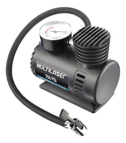 Imagem de Mini Compressor de Ar Multilaser AU601 - Preto - 250 PSI