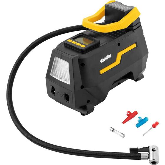 Mini Compressor de Ar Vonder CAV 150 12/127/220V Portátil Para encher Pneu Carro Moto Bicicle Bola Menor preço em Mini Compressor de Ar Vonder CAV 150 12/127/220V Portátil Para encher Pneu Carro Moto Bicicle Bola