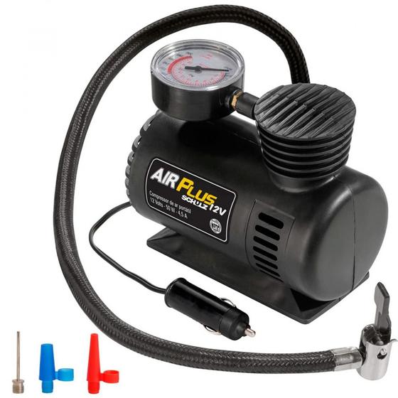 Mini compressor portátil analógico 12 volts - Air Plus - Schulz é boa?