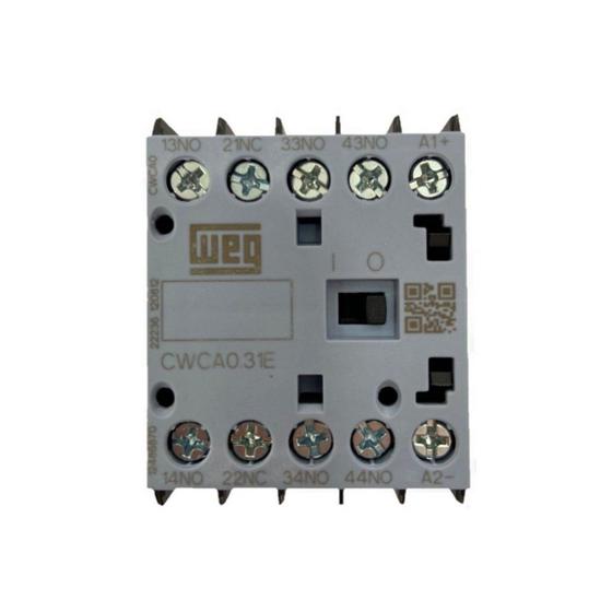 Imagem de Mini Contator Auxiliar CWCA0-31 10A 24Vdc 3NA + 1NF Weg