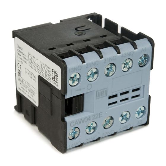 Mini Contator Az Caw042200V25 6A 220Vac 2Na+2Nf Azul Weg - Disjuntor ...