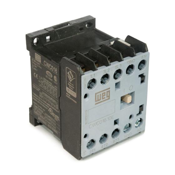 Imagem de Mini Contator Tripolar Cwc0161030C03 16A 1Na 24Vdc Weg
