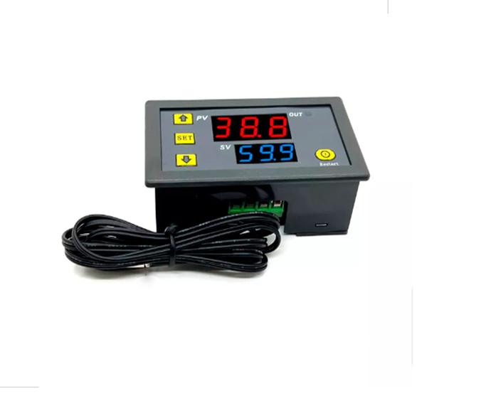 Imagem de mini controlador de temperatura w3230 20A digital com sensor termostato 110 220V