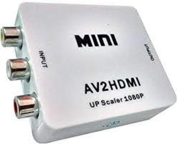 Imagem de Mini Conversor Adaptador Av Rca Para Hdmi Full Hd Av2Hdmi