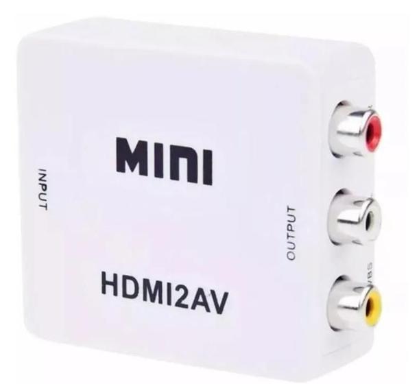 Imagem de Mini Conversor Hd Vídeo Hdmi X Av Rca - Hdmi2 Av