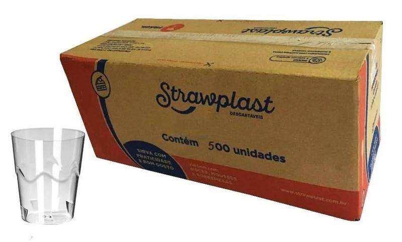 Imagem de Mini Copo Doce 25Ml Cristal Transp. Strawplast C/1000 (2Cx)