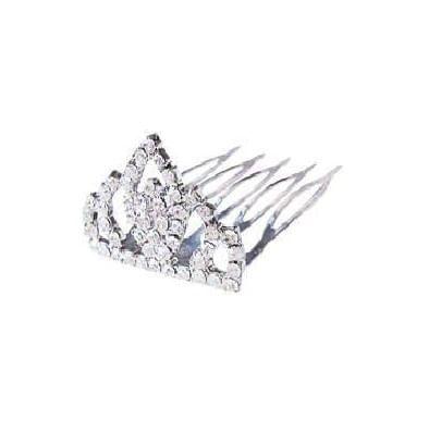 Imagem de Mini Coroa Pente com Strass Pequena