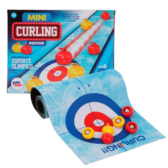 Imagem de Mini Curling Indoor Infantil Conjunto Esportivo Pakitoys