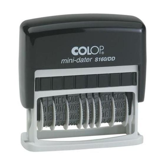 Imagem de Mini Datador S160 Dd Estojo Entintado Para Texto Duas Datas