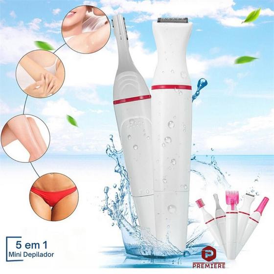 Imagem de Mini Depilador Elétrico Portátil, Removedor De Pelos Faciais Corporal Feminina