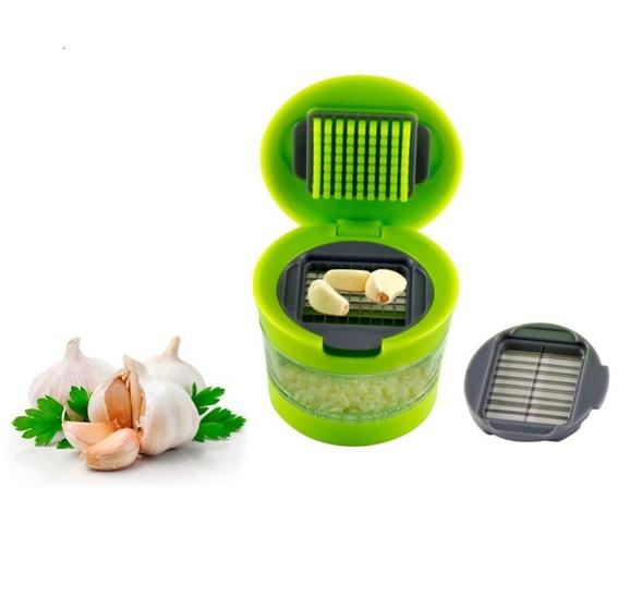 Imagem de Mini Dicer Inox Espremedor Processador de Alho