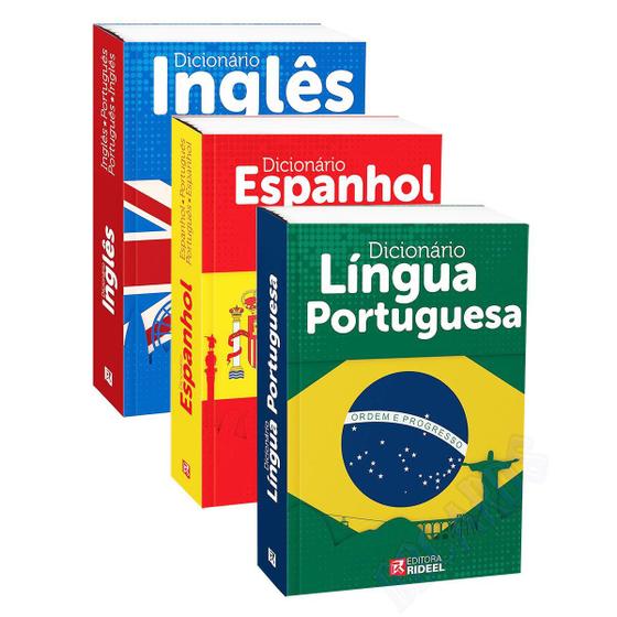 Imagem de Mini Dicionário Rideel Inglês Português e Espanhol