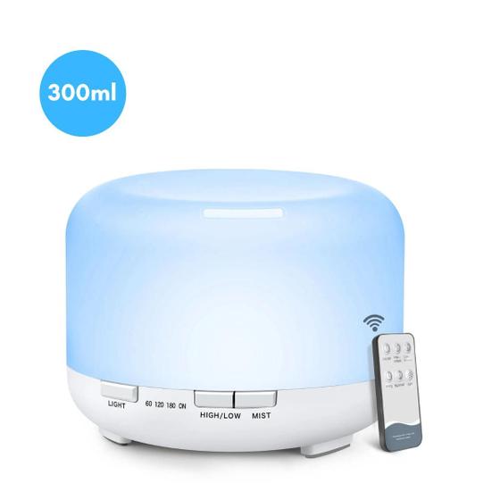 Imagem de Mini Difusor Aromático 300ml com Luz LED USB