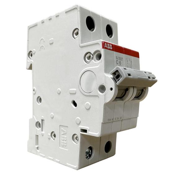 Imagem de Mini Disjuntor Bipolar ABB 6A SJ202T-C6 2TAZ144200R0064