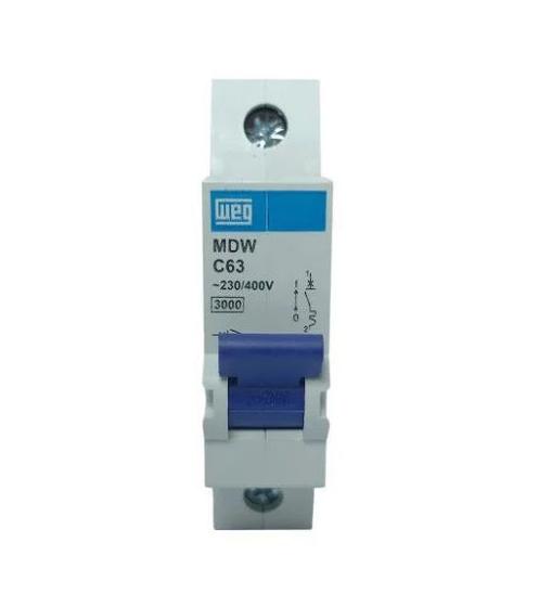 Imagem de Mini disjuntor weg c10 - c63 unipolar