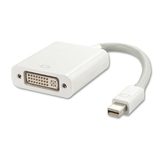 Imagem de Mini Displayport Dp Para Dvi Conversor