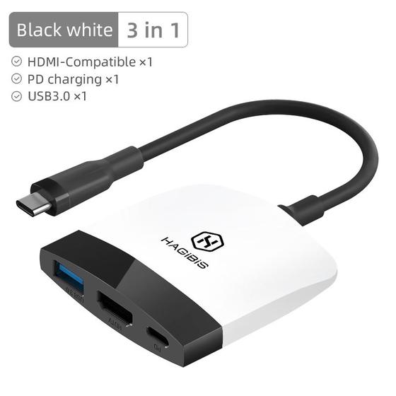 Imagem de Mini Dock Conversor Video Hdmi 4k + Usb 3.0 NSwitch