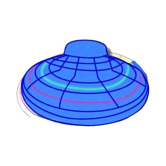 Imagem de Mini Drone UFO Voador - Brinquedo Gyro com Luzes LED