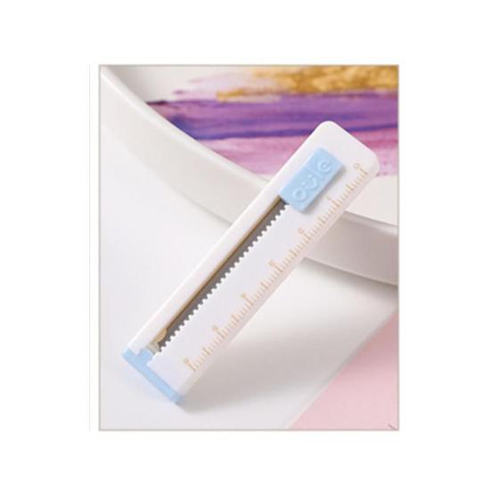 Imagem de Mini Estilete Retrátil com Régua - Tons Pastel