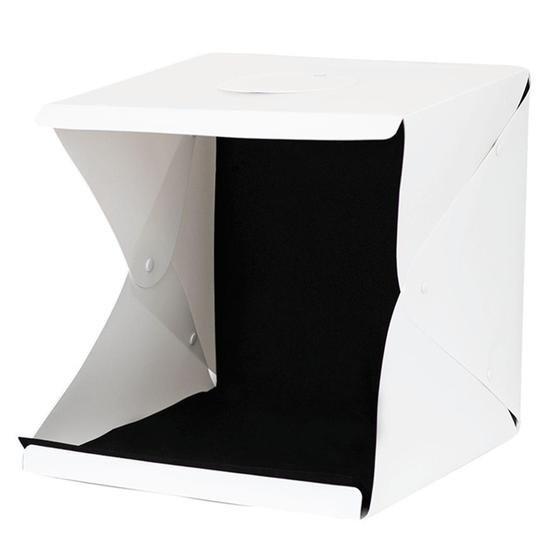 Mini Estúdio Fotográfico 40x40cm Com Fita de Led Sou Foto MEF-002 Para Fotos De Produtos Menor preço em Mini Estúdio Fotográfico 40x40cm Com Fita de Led Sou Foto MEF-002 Para Fotos De Produtos