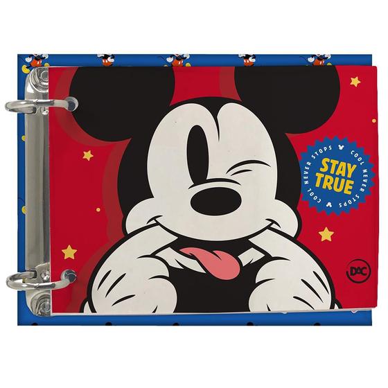 Imagem de Mini Fichário Argolado Mickey com 80 Folhas - DAC