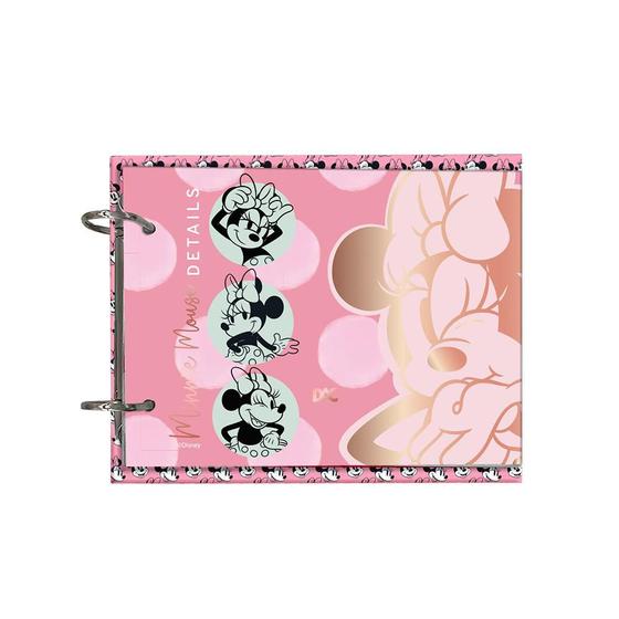 Imagem de Mini ficheiro horizontal com capa em PVC Cristal e 80 Folhas 90gr Disney Minnie