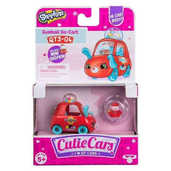 Imagem de Mini Figura e Veículo Shopkins Cutie Cars Chiclecar QT3-04