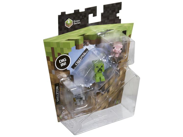 Imagem de Mini Figuras Minecraft Estatueta Creeper e Pig