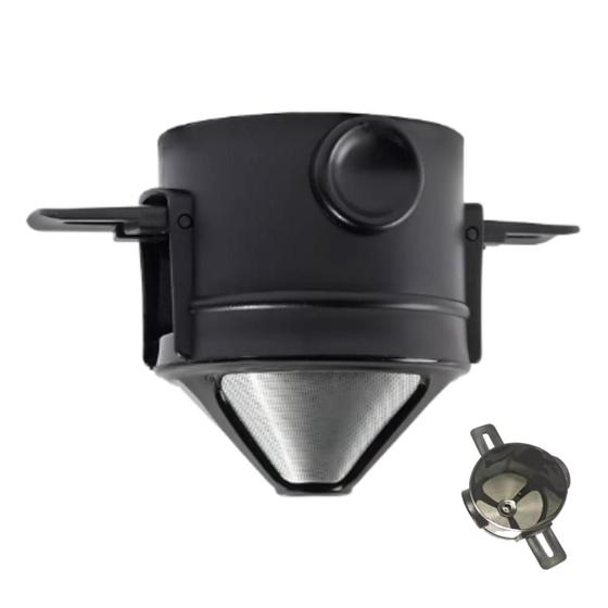 Imagem de Mini Filtro de Café Aço Inox Reutilizável e Compacto