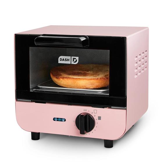 Imagem de Mini Fogão DASH para Pão, Bagels e Pizza - Cor Rosa