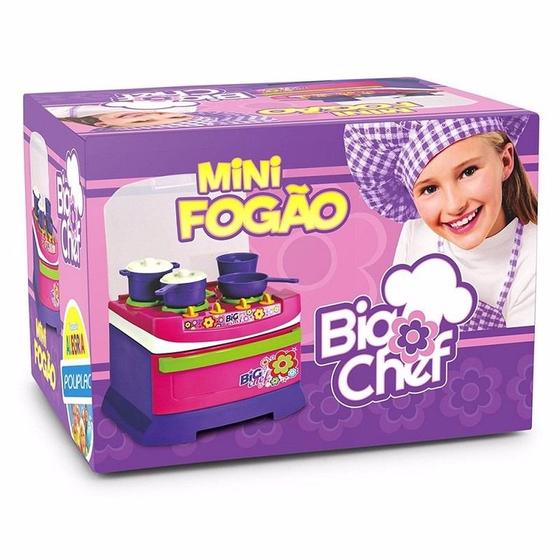 Imagem de Mini Fogão Infantil Big Chef Com Acessórios 5542 Poliplac