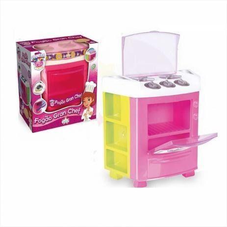 Imagem de Mini Fogão Infantil Cozinha Rosa - Big Star