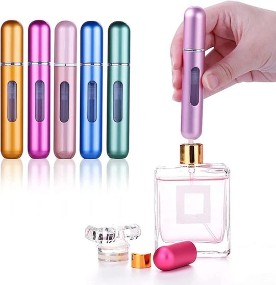 Imagem de Mini Frasco Porta Perfume Recarregável Bolsa Viagem 8ml - Teruma