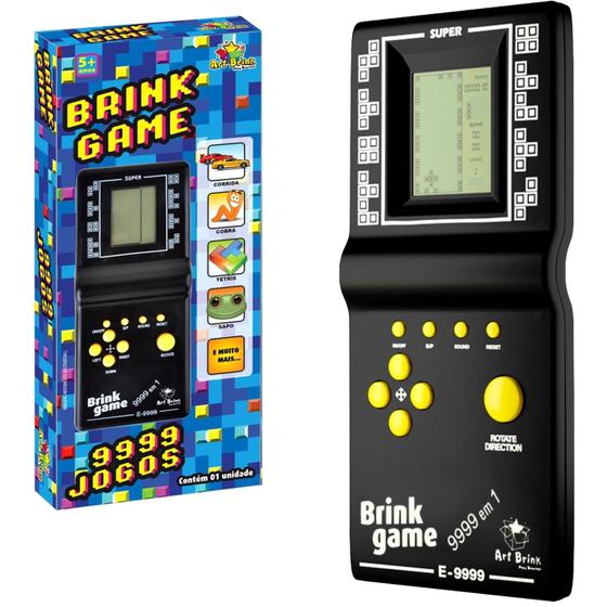 Imagem de Mini Game De Bolso Retro 9999 Jogos Corrida Tetris Portátil - Art Brink