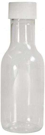 Imagem de Mini Garrafinha Pet 50Ml Com Tampa Branco 100Un Lembrancinha