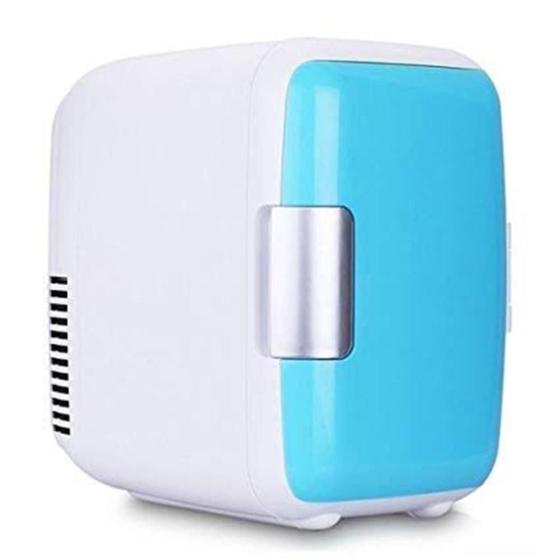 Imagem de Mini geladeira 4 litros profissional com alca refrigerador e aquecedor 12v 4l retro casa e carro 