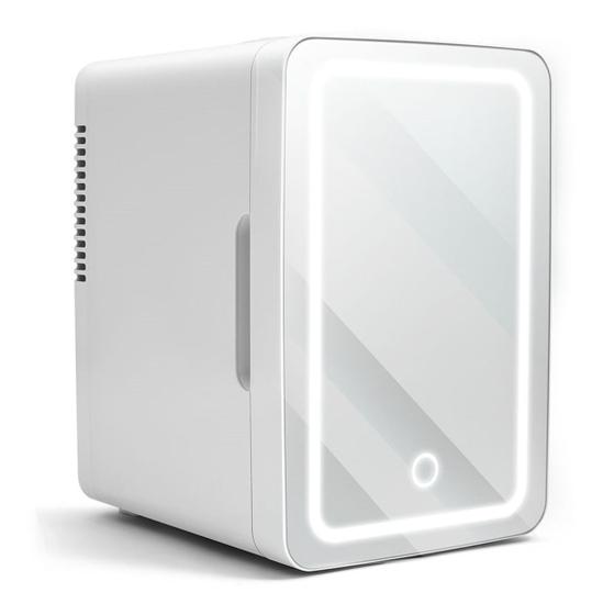 Mini Geladeira Multilaser Skin Care Espelhada Com LED 6 Litros 12/110/220v - Branca - TV017 Menor preço em Mini Geladeira Multilaser Skin Care Espelhada Com LED 6 Litros 12/110/220v - Branca - TV017
